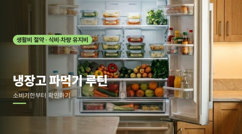 냉장고 파먹기 루틴