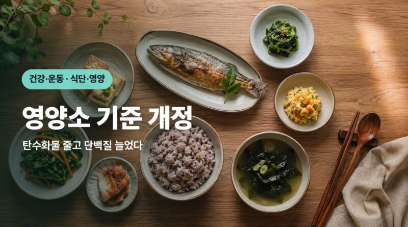 2025 한국인 영양소 섭취기준 개정 대표 이미지 - 균형 잡힌 한식 식단